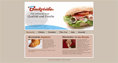 Desktop Screenshot of frischbackstube.de